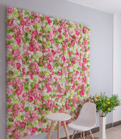 Simulation Flower Wall For Wedding Romantic Photography  Bridal Shower Baby Shower Salon Decor Floral Panels 15.74inch x23.62inch