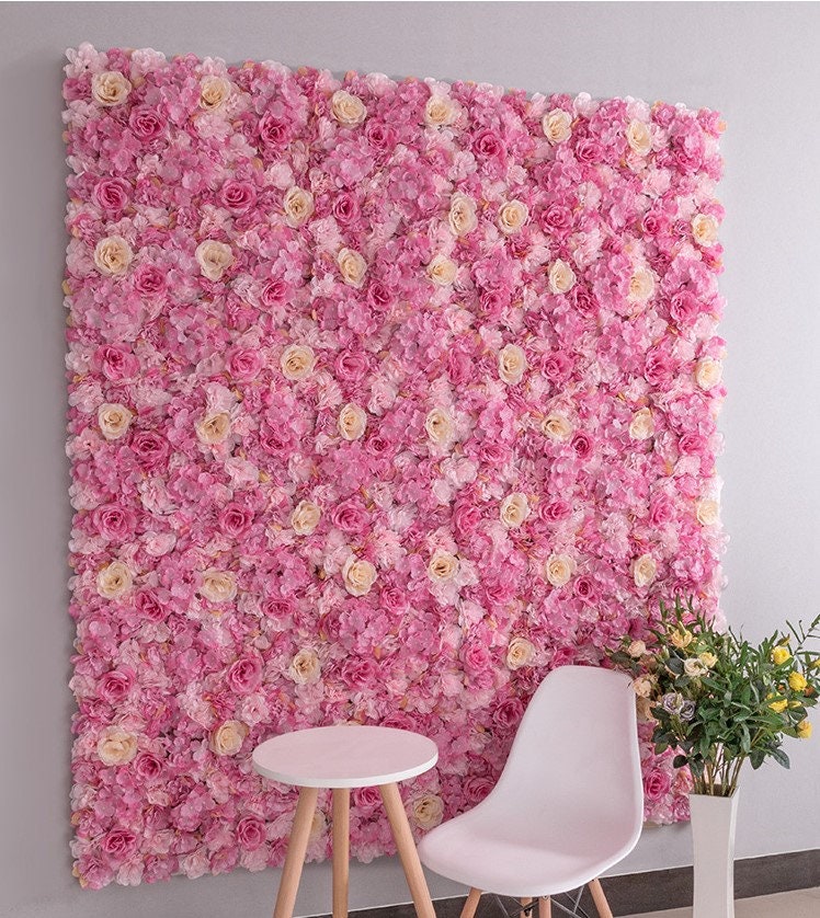 Simulation Floral Wall Artificial Flower Background For Wedding Arrangement Romantic Photography Bridal Shower Baby Shower Panels 40cm*60cm