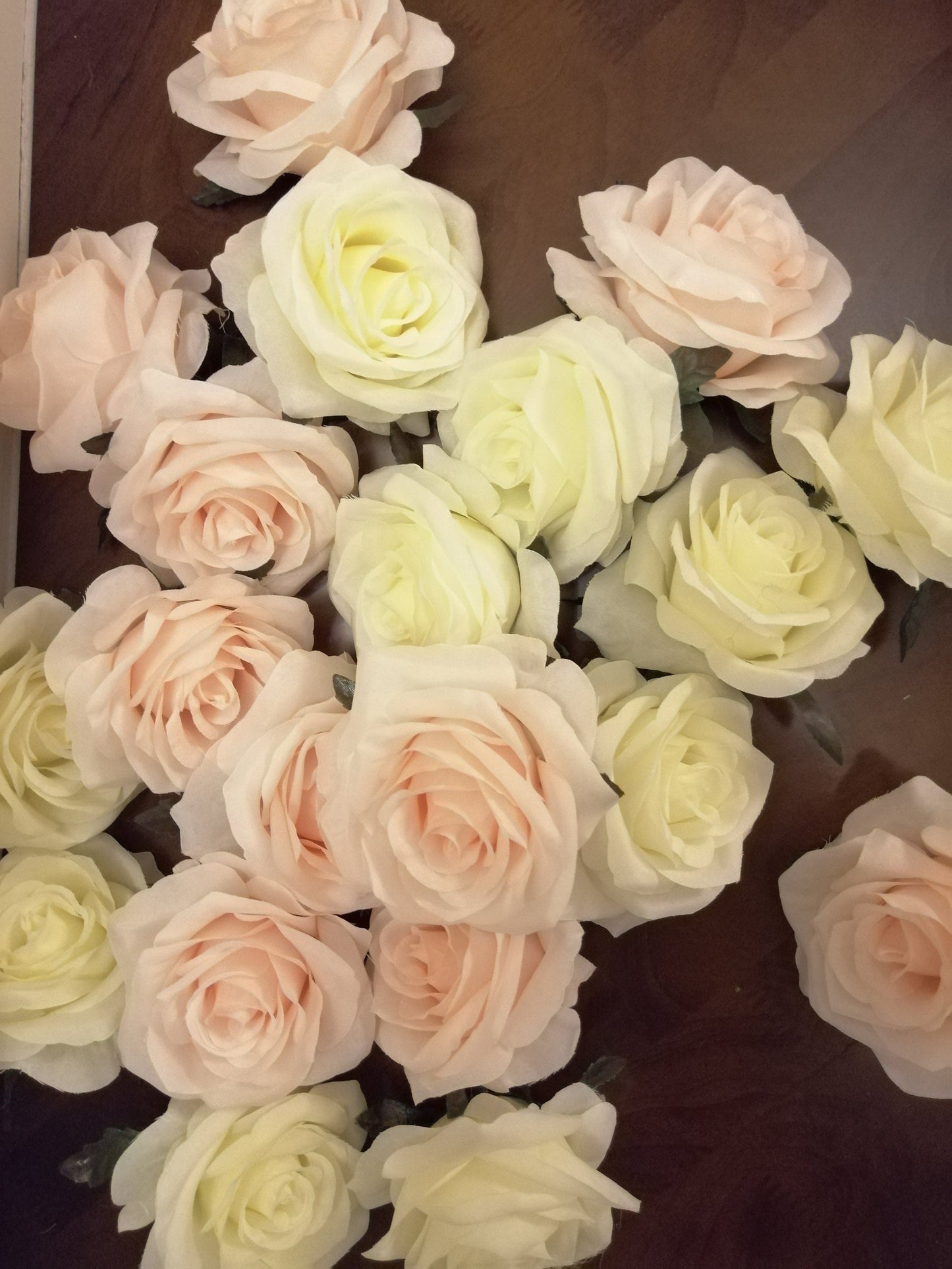 High Quality 30 Heads Wedding Flowers Diam.10cm Simulation Silk Rose Flower Head DIY  Wedding Decoration Flowers