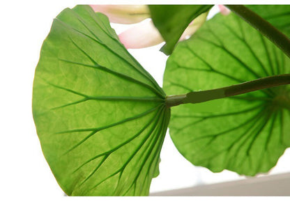 Artificial Simulation Lotus Leaf PU Leaf Water Lily Leaf  True Touch Feel Hand Leaf Fish Tank Pond Decoration Floating Pool Plants