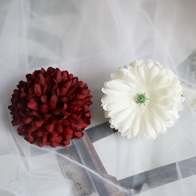 Wholesale 100Heads Pom Pom Flowers Artifical Simulation Silk Chrysanthemum Wedding Party Decor Florals DIY Background Diam.7cm