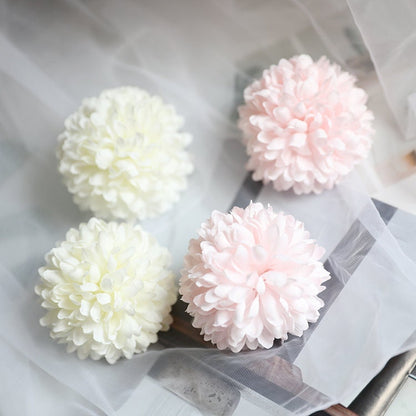 Wholesale 100Heads Pom Pom Flowers Artifical Simulation Silk Chrysanthemum Wedding Party Decor Florals DIY Background Diam.7cm