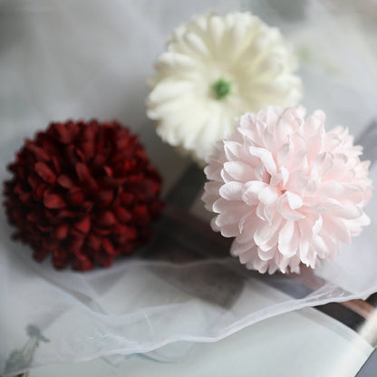 Wholesale 100Heads Pom Pom Flowers Artifical Simulation Silk Chrysanthemum Wedding Party Decor Florals DIY Background Diam.7cm