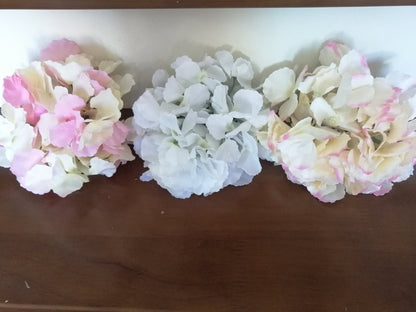 25 Heads Artificial Simulation Silk Large Hydrangea Flower Head Diam.20cm DIY Wedding Bride Shower Baby Shower DIY Decoration