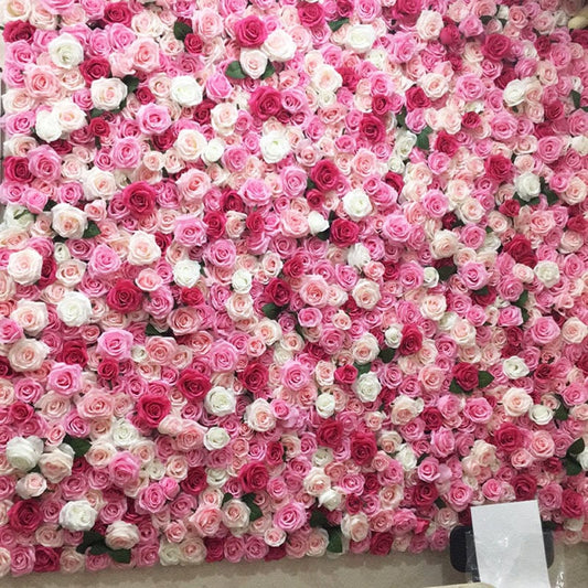 Artificial Flower Wall For Wedding Photography Backdrop Baby Shower Special Event Salon Arrangement Decor Floral Panels 15.75x23.62inches