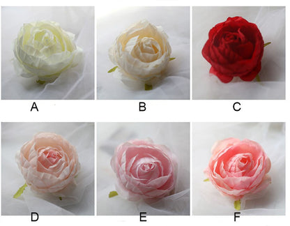 New Arrival 30 PCS Wedding Floral Artificial Simulation Peony Camellia Bud Diam.7cm Wedding Decoration Flower Head DIY Background