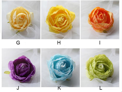 New Arrival 30 PCS Wedding Floral Artificial Simulation Peony Camellia Bud Diam.7cm Wedding Decoration Flower Head DIY Background