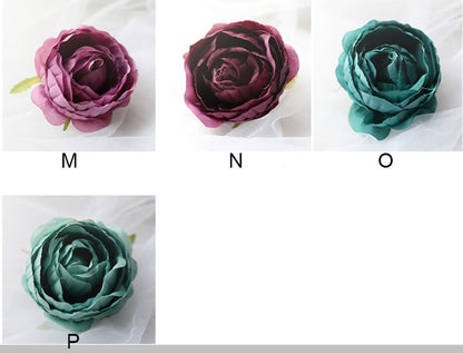 New Arrival 30 PCS Wedding Floral Artificial Simulation Peony Camellia Bud Diam.7cm Wedding Decoration Flower Head DIY Background