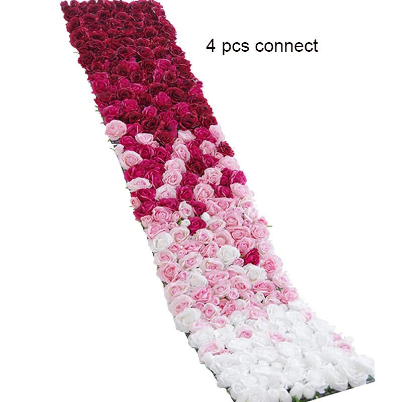 Gradual Colour Rose Wall  Fake Peony Rose Wall For Wedding Romantic Photography Backdrop Special Event Decor Floral Panels 40*60cm