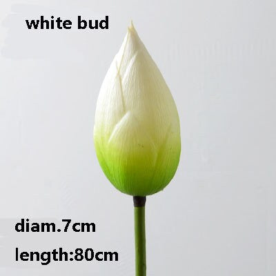 Artificial Simulation Lotus PU Real Touch Feel Hand Water Lily Fish Tank Pond Garden Decoration Floral PVC Lotus Bud Seedpod