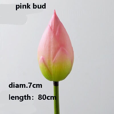 Artificial Simulation Lotus PU Real Touch Feel Hand Water Lily Fish Tank Pond Garden Decoration Floral PVC Lotus Bud Seedpod