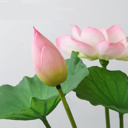 Artificial Simulation Lotus PU Real Touch Feel Hand Water Lily Fish Tank Pond Garden Decoration Floral Seedpod