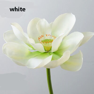 Artificial Simulation Lotus PU Real Touch Feel Hand Water Lily Fish Tank Pond Garden Decoration Floral Seedpod