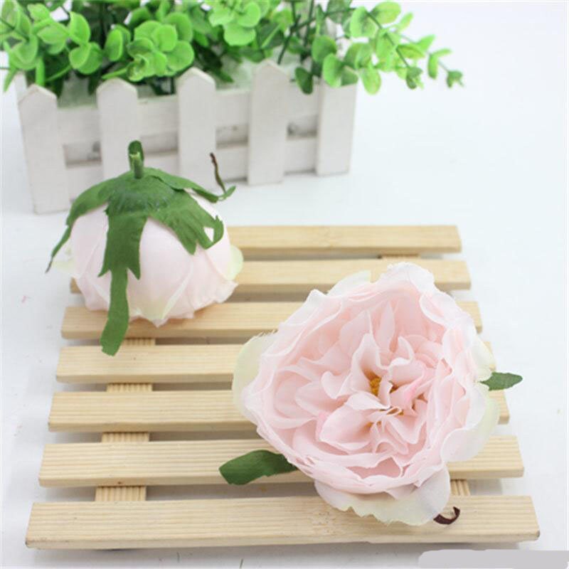 Wholesale 50Heads Artificial Simulation Silk Camellia Peony Wedding Flower Diam.8.5cm DIY Special Event Backdrop Decor Accessory Floral