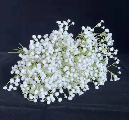 Wholesale 50 stems Babys Breath Bouquet Flowers Wedding Arrangement Decor Table Center Floral Babys Breath Fake Flower 6 colors Avaliable