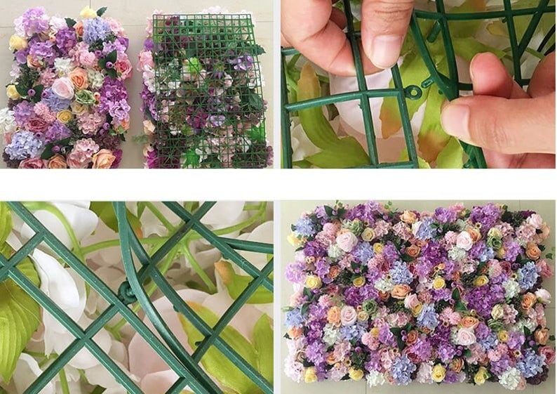 Neue maßgeschneiderte schöne Blumenwand für Hochzeitsfotografie-Hintergrund, künstliche Simulationsblumenwand für besondere Anlässe, Party-Dekoration