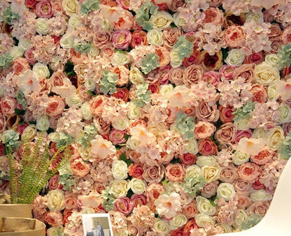 Flower Wall For Wedding Photography Backdrop Artificial Simulation Flower Wall  for Special Event Salor Party Decor Floral Panels