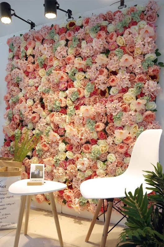 Flower Wall For Wedding Photography Backdrop Artificial Simulation Flower Wall  for Special Event Salor Party Decor Floral Panels