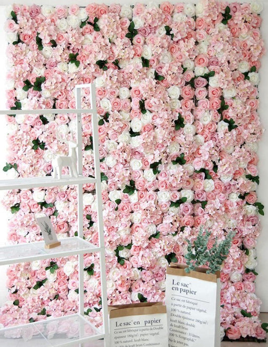 Flower Wall For Wedding Romantic Photography Backdrop Bridal Shower Baby Shower Special Event Arrangement Decor Floral Panel 40*60cm