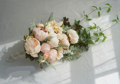 Romantic Wedding Cascading Bouquet Bouquet, Draping Bridal Rose Bouquet, Rose Cascade Bouquet, For Wedding Bridal Bouquet