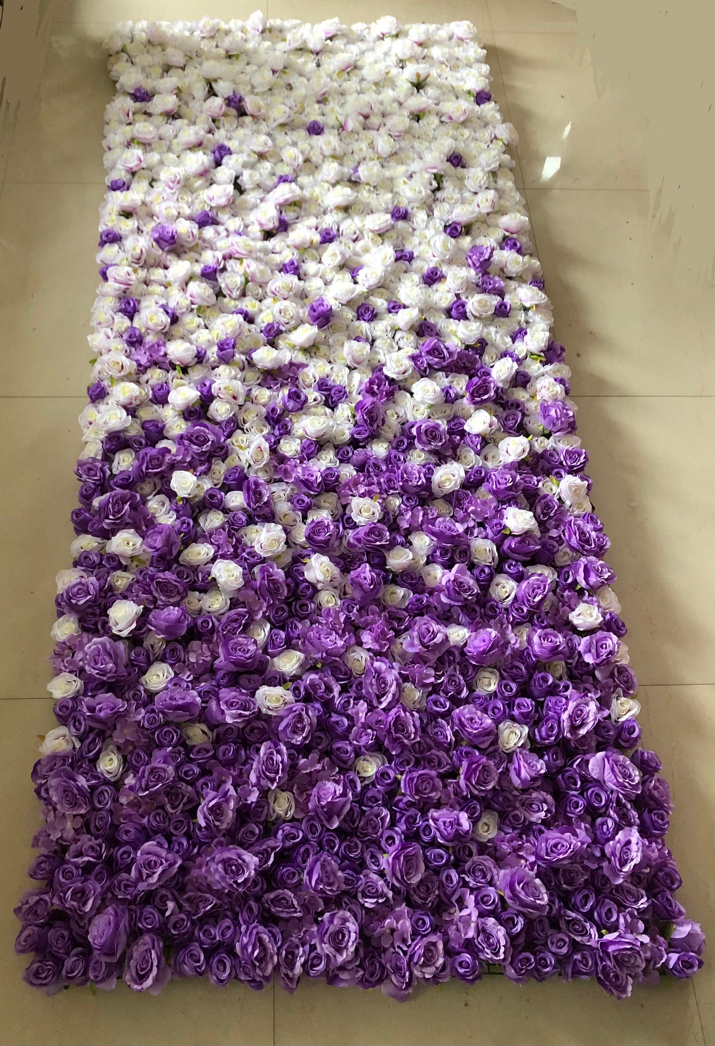 Purple Gradul Floral Wall For Wedding Photography Backdrop Bridal Shower Event Salon Party Arrangement Decor Floral Panels 40x60cm