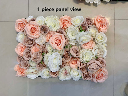 Hochzeits-Blumenwand für romantische Fotografie-Hintergrund, Brautparty, Babyparty, besondere Anlässe, Salon-Arrangement, Dekorplatten, 39,9 x 59,9 cm