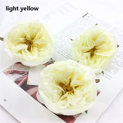 30 Heads Artificial Simulation Silk Austin Rose Peony DIY Wedding Special Event Arrangement Decor Florals Hat Shoes Accessories