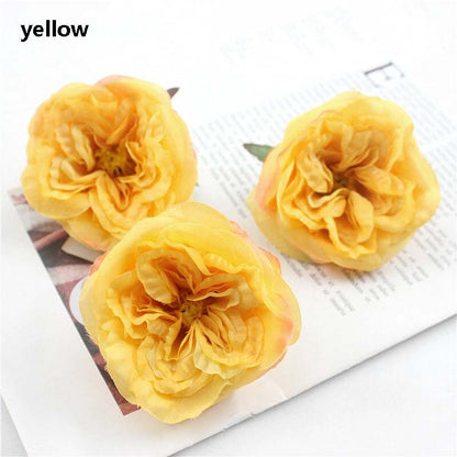 30 Heads Artificial Simulation Silk Austin Rose Peony DIY Wedding Special Event Arrangement Decor Florals Hat Shoes Accessories