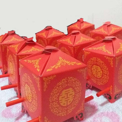 Wholesale 50-100pcs Bride Sedan Chair Traditional Chinese Style Wedding Favor Boxes Gift Box Candy Box Paper Box