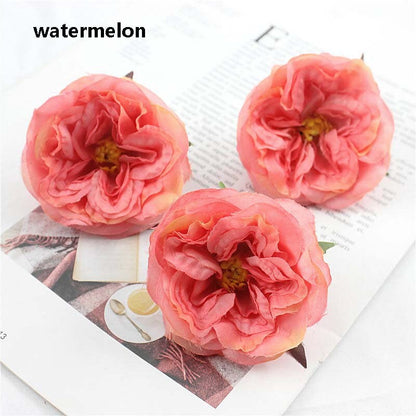 30 Heads Artificial Simulation Silk Austin Rose Peony DIY Wedding Special Event Arrangement Decor Florals Hat Shoes Accessories