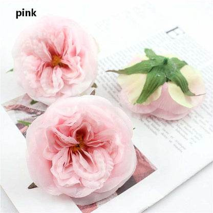 30 Heads Artificial Simulation Silk Austin Rose Peony DIY Wedding Special Event Arrangement Decor Florals Hat Shoes Accessories