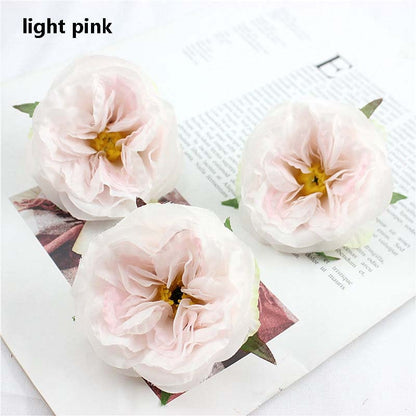 30 Heads Artificial Simulation Silk Austin Rose Peony DIY Wedding Special Event Arrangement Decor Florals Hat Shoes Accessories