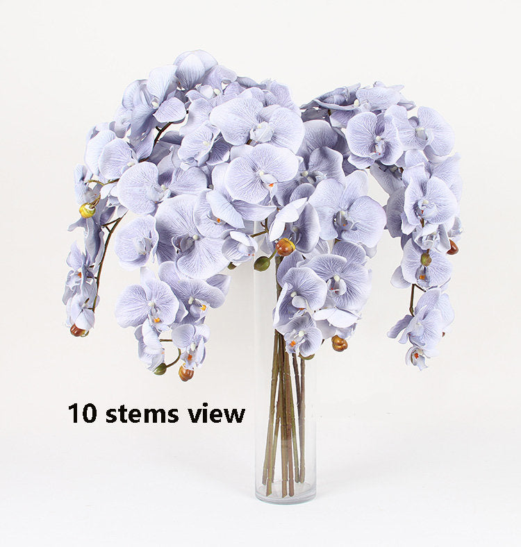 Light Purple Orchid Flowers, Faux flowers, phanelopsis, Exotic,Tropical,Special Event Centerpieces Arrangement Floral  Length 37 inches