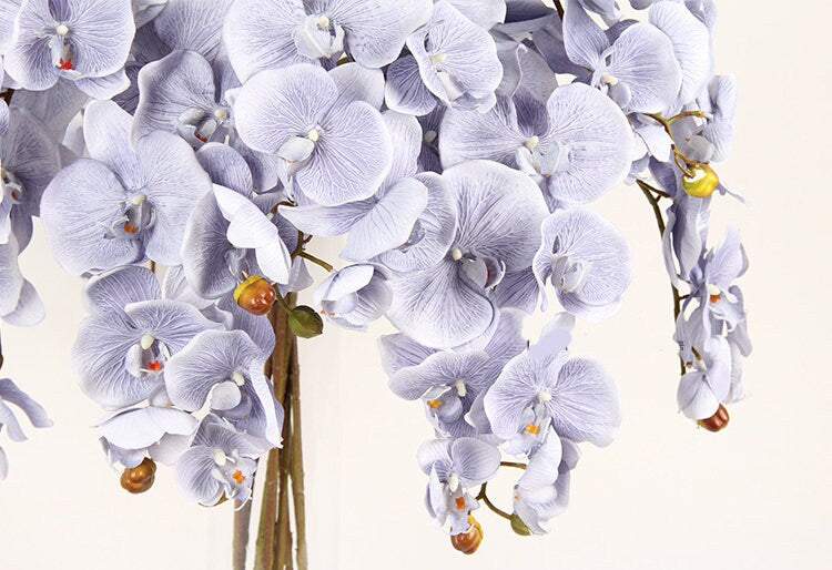 Light Purple Orchid Flowers, Faux flowers, phanelopsis, Exotic,Tropical,Special Event Centerpieces Arrangement Floral  Length 37 inches