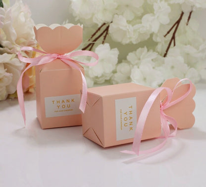 Blush Pink Wedding Party Favor Box Candy Box Baby Shower Sweet Box Special Event Candy Box