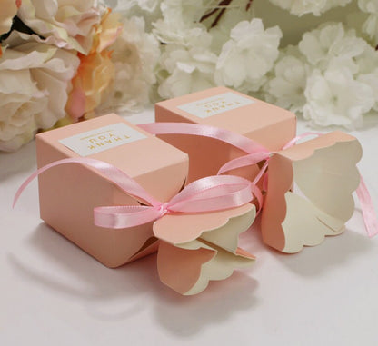 Blush Pink Wedding Party Favor Box Candy Box Baby Shower Sweet Box Special Event Candy Box