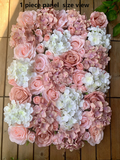 Dirty Pink Flower Wall Fake Flower Wall For Wedding Romantic Photography Backdrop Special Event Arrangement Decor Floral Panels 40*60cm