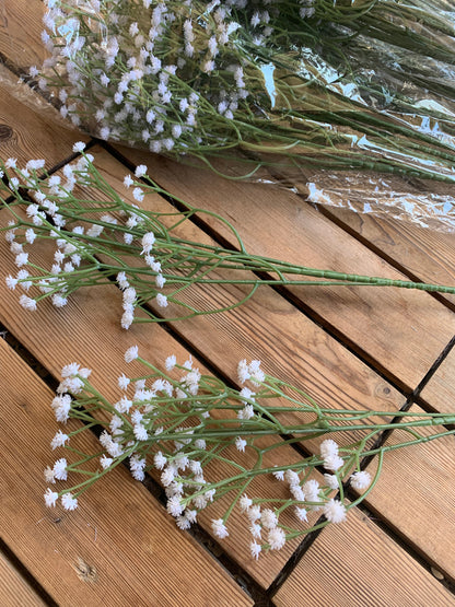 Wholesale 50 stems Babys Breath Bouquet Flowers Wedding Arrangement Decor Table Center Floral Babys Breath Fake Flower 6 colors Avaliable