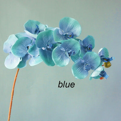 2 Stems Luxury Silk Flower Silk Butterfly Orchid Stem 37&quot; Tall For Wedding Table Centerpieces Butterfly Orchid Phalaenopsis