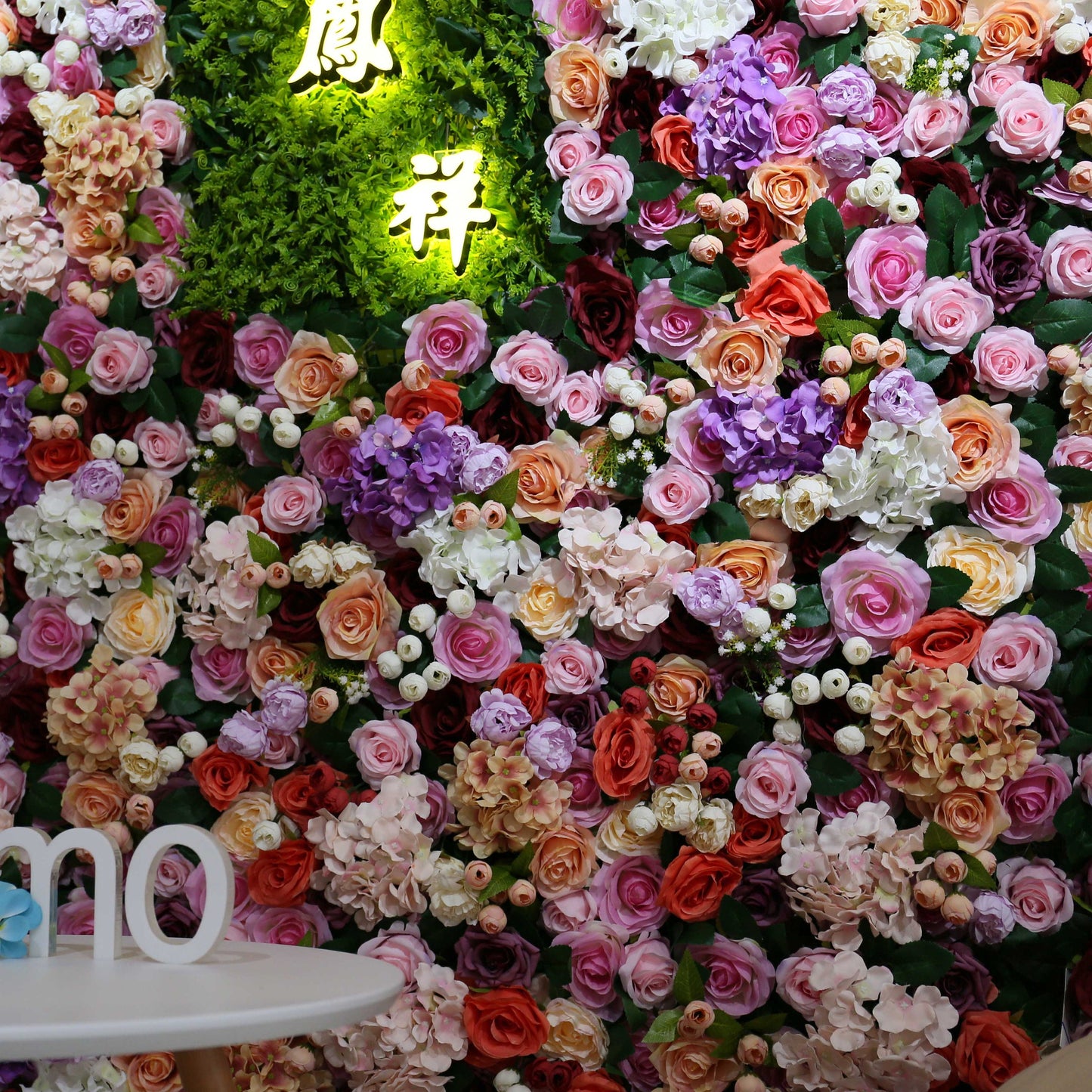 New Fake Flower Wall for Wedding Photography Backdrop Simulation Rose for Special Event Party Decor Panel 15.75x23.62inch
