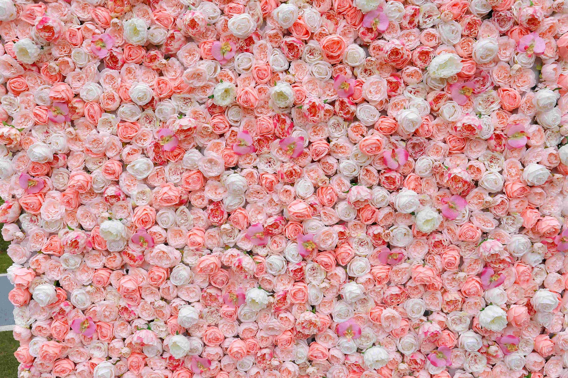 Champagne Pink Floral Wall For Wedding Arrangement Event Salon Party Photography Backdrop Fabric Rolling Up Curtain Fabric Cloth