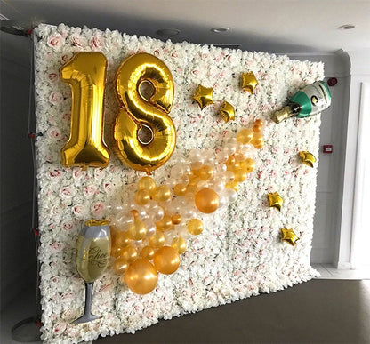 Simulation Flower Wall  For Wedding Romantic Photography Backdrop Baby Shower Special Event Arrangement Floral Panels 40cm*60cm 8 colors