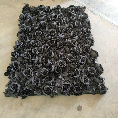 Popular Black Flower Wall  for Wedding Photography Backdrop Special Event Salon Arrangement Decor Floral Panels 40x60cm