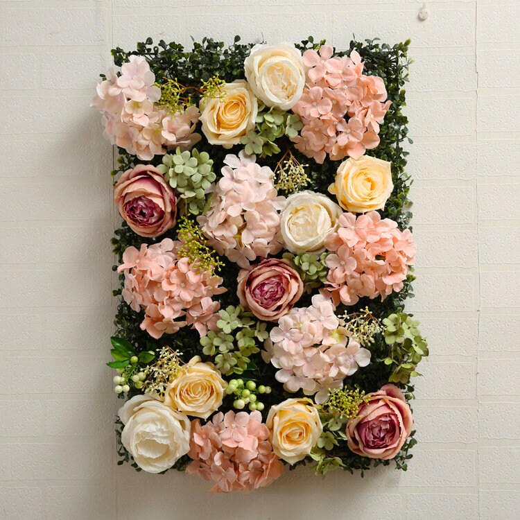 Summer Flower Wall For Romantic Wedding Photography Special Event Decor Fake Flower Plants Panels 40*60cm