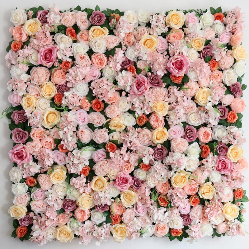 Flower Wall For Wedding Photography Backdrop Baby Shower Special Event Arrangement Decor Fake Floral Panels 40x60cm