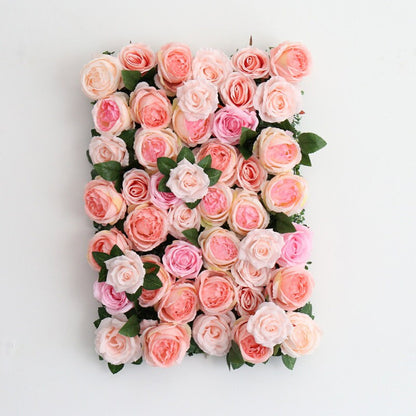 Neuankömmling Pfingstrose Blumenwand für romantische Fotografie Hintergrund Hochzeit Arrangement Salon Besonderes Event Dekor Fake Floral Panels 40cmx60cm