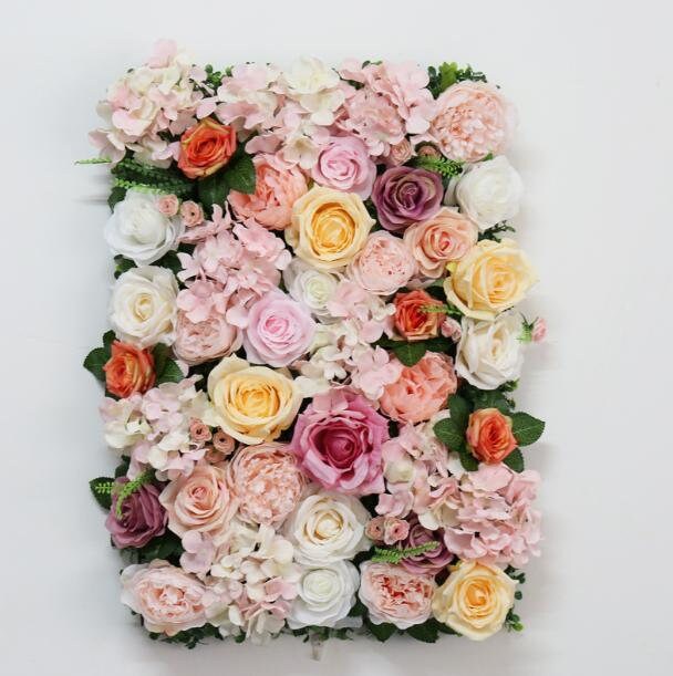 Flower Wall For Wedding Photography Backdrop Baby Shower Special Event Arrangement Decor Fake Floral Panels 40x60cm