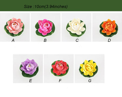 Roter Lotus, künstliche Simulation, Lotusblumen, PE-Schaum, Seerose, schwimmender Pool, künstliche Blumen, Hochzeit, Hausgarten, Pool-Dekoration
