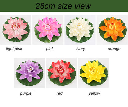 Roter Lotus, künstliche Simulation, Lotusblumen, PE-Schaum, Seerose, schwimmender Pool, künstliche Blumen, Hochzeit, Hausgarten, Pool-Dekoration