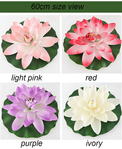 Roter Lotus, künstliche Simulation, Lotusblumen, PE-Schaum, Seerose, schwimmender Pool, künstliche Blumen, Hochzeit, Hausgarten, Pool-Dekoration